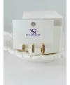 Zirkon Taşlı Üçlü Kombin Küpe - Kp00426