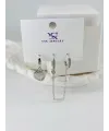Zirkon Taşlı Üçlü Kombin Küpe - Kp00432