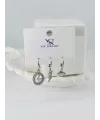 Zirkon Taşlı Üçlü Kombin Küpe - Kp00437