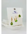 Zirkon Taşlı Üçlükombin Küpe - Kp00381