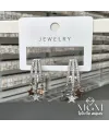 Zirkon Taşlı Yıldız Detaylı Küpe - Kp00173