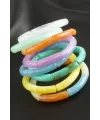Zr Model Silindir Plastik Bileklik