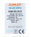 Zumled 9W Beyaz LED Ampul Royaleks-201