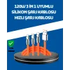 120w Şarj Destekli 3’ü 1 Arada Çoklu Şarj Kablosu – 1.2 Metre