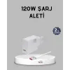 120w Süper Hızlı Şarj Adaptörü – Type-c Kablo Dahil, Yüksek Voltaj Korumalı