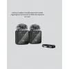 2’li Kablosuz Yaka Mikrofonu Type-c Ve Lightning Uyumlu Profesyonel Set