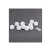 2m 10lu Işıklı Beyaz Top Dekoratif Süs Pilli