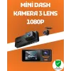 3 Kanallı Araç Dvr – Ön + İç + Arka Kamera İle Tam Kapsama, Yüksek Güvenlik