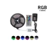 5 Metre Rgb Şerit Led Seti-iç Ve Dış Mekan Silikonlu-tak Çalıştır