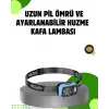 53 Modlu Süper Parlak Led Kafa Lambası Type C Şarjlı Güç Göstergeli