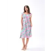 5370 ELBİSE-PEMBE GÜL DESEN