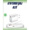 67 Watt Çift Turbo Şarj Adaptörü  Reno 4 5 6 Uyumlu