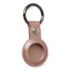 Airtag Anahtarlık Deri Kılıf - Rose Gold