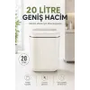 Akıllı Sensörlü 20 Litre Çöp Kovası Sessiz Kapaklı Modern Hijyenik Ev Tipi Çöp Kutusu