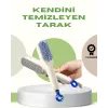 Anti-statik Saç Tarağı – Kolay Temizlenebilir, Silikon Masaj Uçlu, Kompakt Boyut