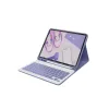 Apple İpad Air 11 (2024) Kılıf Kc01 Smart Klavyeli Tablet Kılıfı - Derin Mor