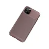 Apple İphone 11 Pro Max Kılıf Auto Focus Karbon Kapak - Kahverengi