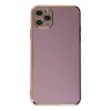 Apple İphone 11 Pro Max Kılıf Volet Silikon - Mor
