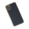 Apple İphone 11 Pro Max Kılıf Volet Silikon - Siyah