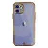 Apple İphone 12 Kılıf Liva Taşlı Silikon - Pembe