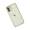 Apple İphone 12 Kılıf Razer Lensli Silikon - Gold