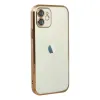Apple İphone 12 Kılıf Razer Lensli Silikon - Gold