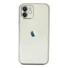 Apple İphone 12 Kılıf Razer Lensli Silikon - Gümüş