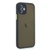 Apple İphone 12 Mini Kılıf Montreal Silikon Kapak - Lacivert