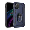 Apple İphone 12 Mini Kılıf Sofya Yüzüklü Silikon Kapak - Lacivert
