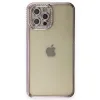 Apple İphone 12 Pro Kılıf Joke Taşlı Silikon - Mor