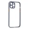 Apple İphone 12 Pro Kılıf Miami Şeffaf Silikon - Gri