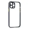 Apple İphone 12 Pro Kılıf Miami Şeffaf Silikon - Lacivert