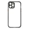 Apple İphone 12 Pro Kılıf Miami Şeffaf Silikon - Siyah
