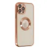 Apple İphone 12 Pro Kılıf Slot Silikon - Rose Gold