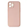 Apple İphone 12 Pro Max Kılıf Coco Deri Silikon Kapak - Pembe