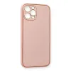 Apple İphone 12 Pro Max Kılıf Coco Deri Silikon Kapak - Pembe