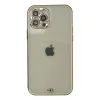 Apple İphone 12 Pro Max Kılıf Liva Taşlı Silikon - Beyaz