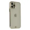 Apple İphone 12 Pro Max Kılıf Liva Taşlı Silikon - Beyaz