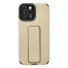 Apple İphone 12 Pro Max Kılıf Mega Standlı Silikon - Gold