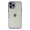 Apple İphone 12 Pro Max Kılıf Razer Lensli Silikon - Mor