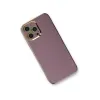 Apple İphone 12 Pro Max Kılıf Volet Silikon - Mor