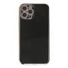 Apple İphone 12 Pro Max Kılıf Volet Silikon - Siyah