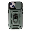 Apple İphone 13 Kılıf Pars Lens Yüzüklü Silikon - Yeşil