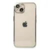 Apple İphone 13 Kılıf Razer Lensli Silikon - Gümüş