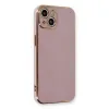 Apple İphone 13 Kılıf Volet Silikon - Mor