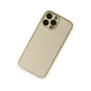 Apple İphone 13 Pro Kılıf Coco Deri Silikon Kapak - Gold