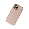 Apple İphone 13 Pro Kılıf Coco Deri Silikon Kapak - Pembe