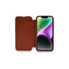 Apple İphone 13 Pro Kılıf Dolpin Kapaklı - Kahverengi