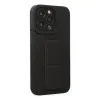 Apple İphone 13 Pro Kılıf Mega Standlı Silikon - Siyah