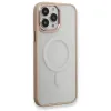 Apple İphone 13 Pro Kılıf Room Magneticsafe Silikon - Pudra